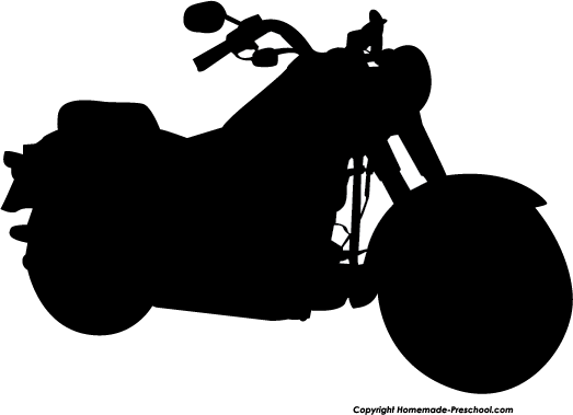 Motorcycle silhouette free clipart kid