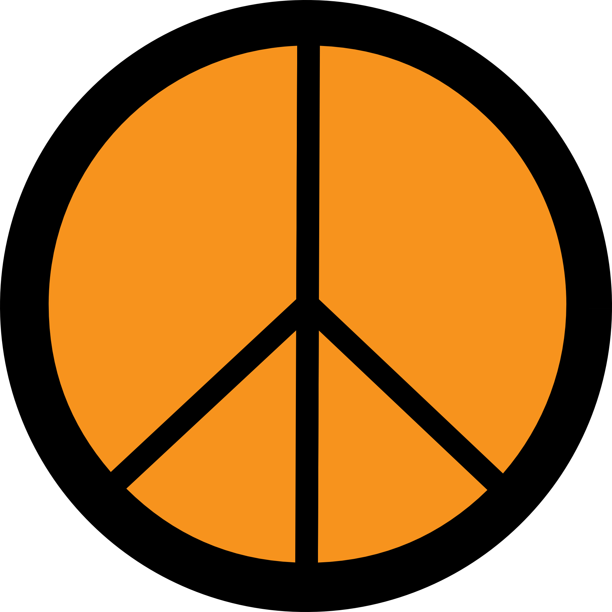 Peace sign art clipart image