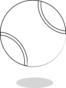 Picture of a tennis ball clipart