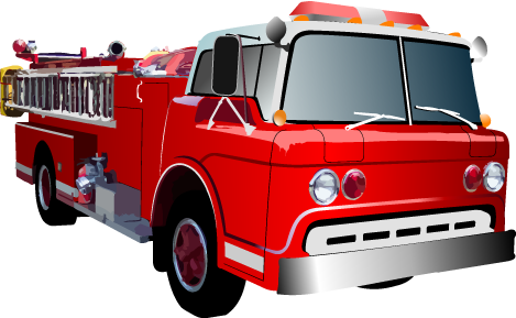 Picture of firetruck clipart 2
