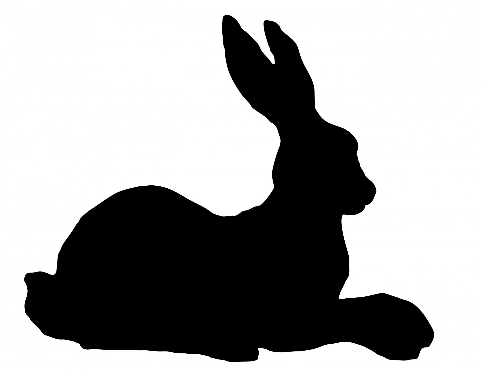 Rabbit silhouette clipart free stock photo public domain pictures