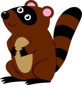 Raccoon clip art free clipart images
