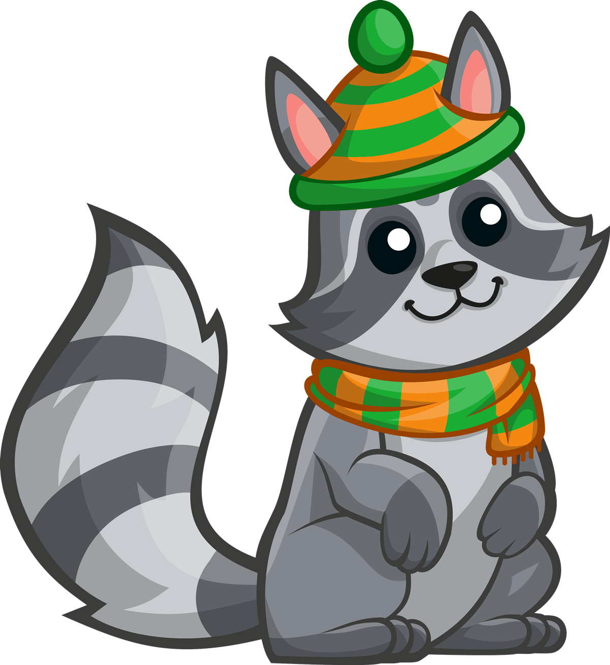 Raccoon free to use clipart 2