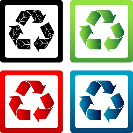 Recycle clip art vector graphics