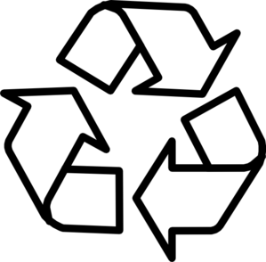 Recycle clipart black and white free images