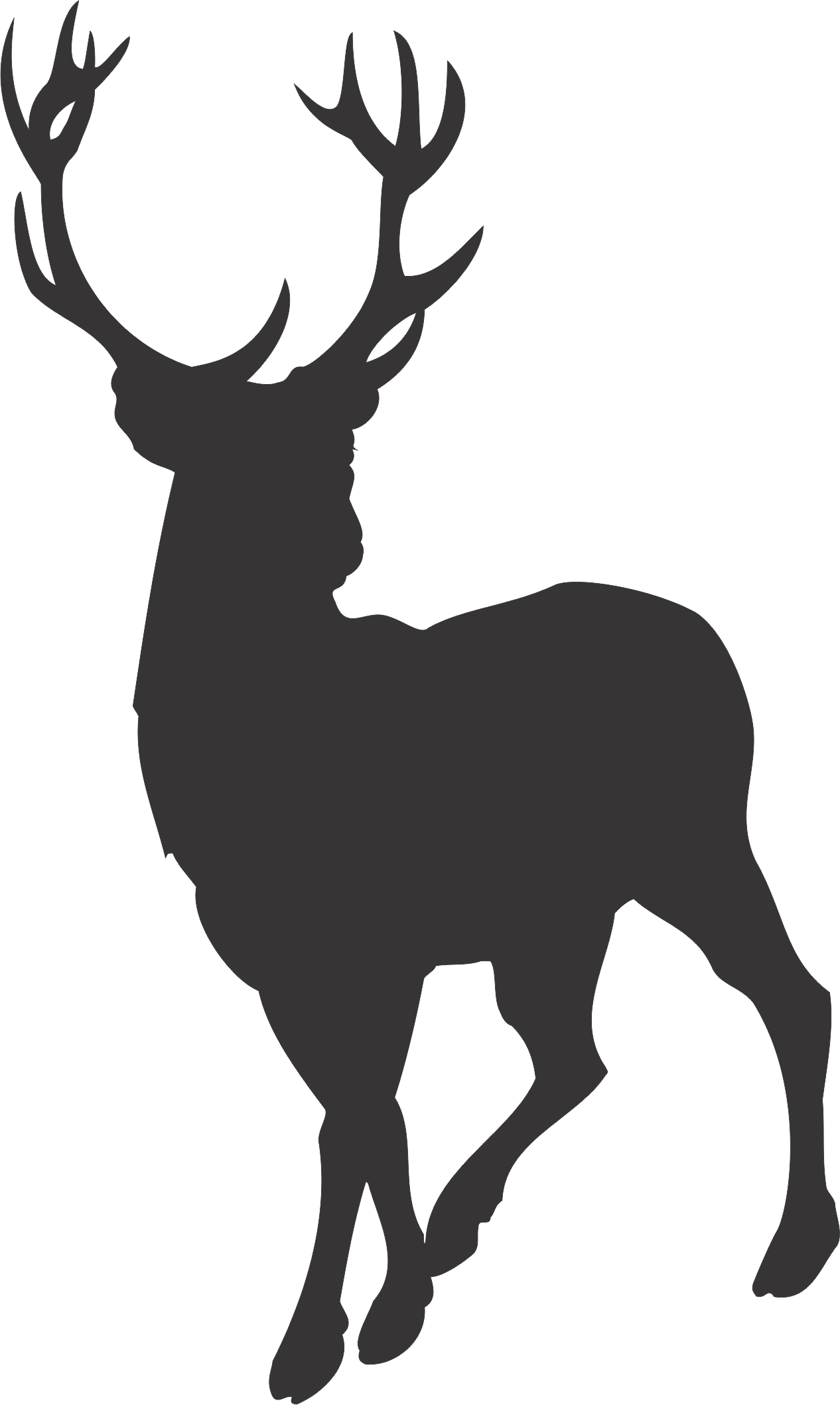 Stag silhouette clipart