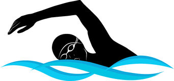Swimming swimmer vector clip art freevectors