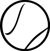Tennis ball clipart black and white free 4 - Clipartix