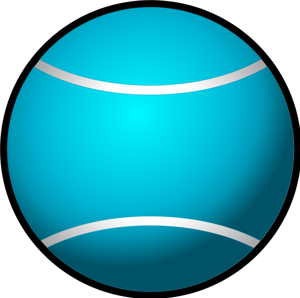 Tennis ball simple vector clip art