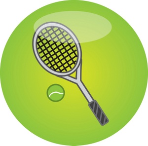 Tennis ball tennis racket and ball clipart kid 3
