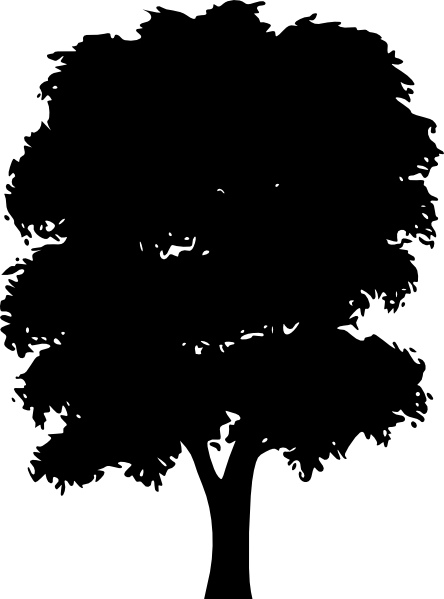 Tree silhouettes clip art free vector in open office drawing svg