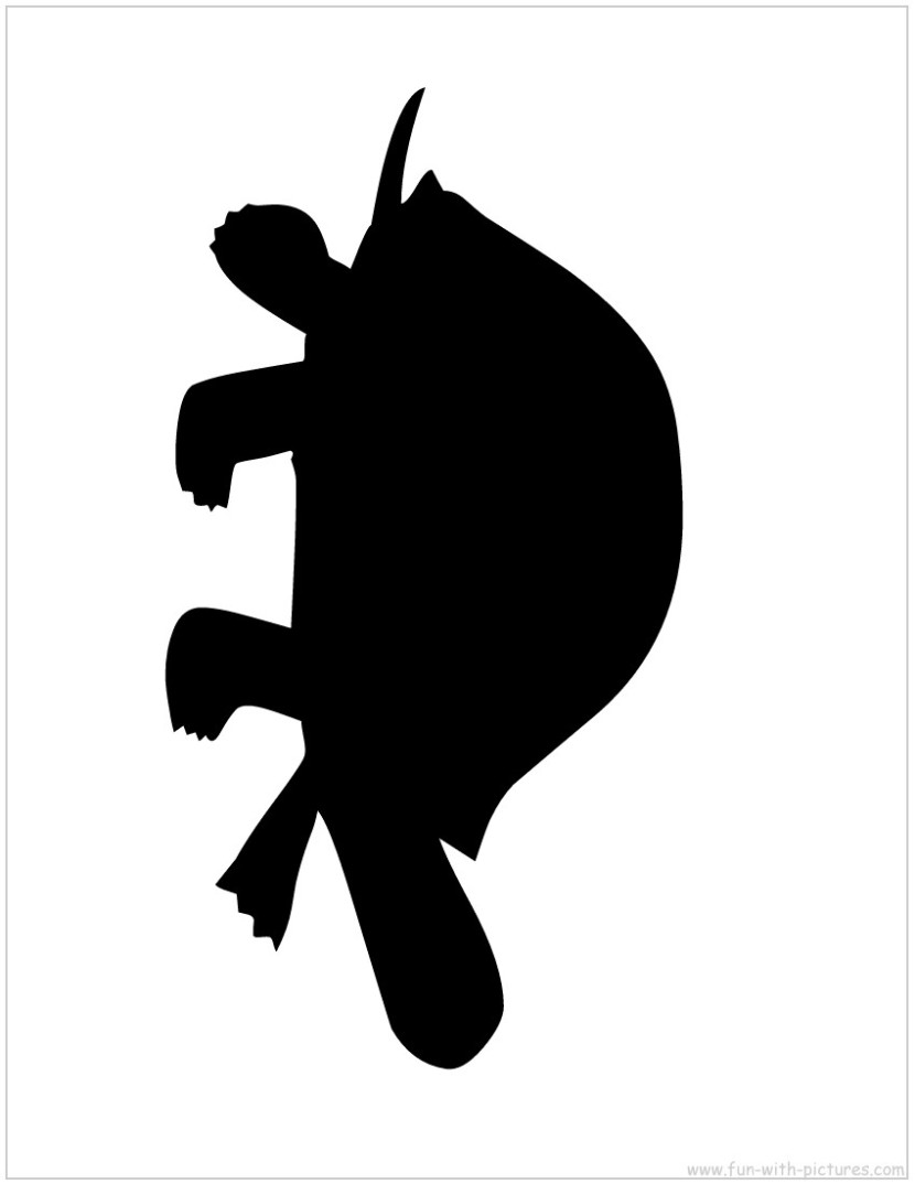 Turtle silhouette clipart