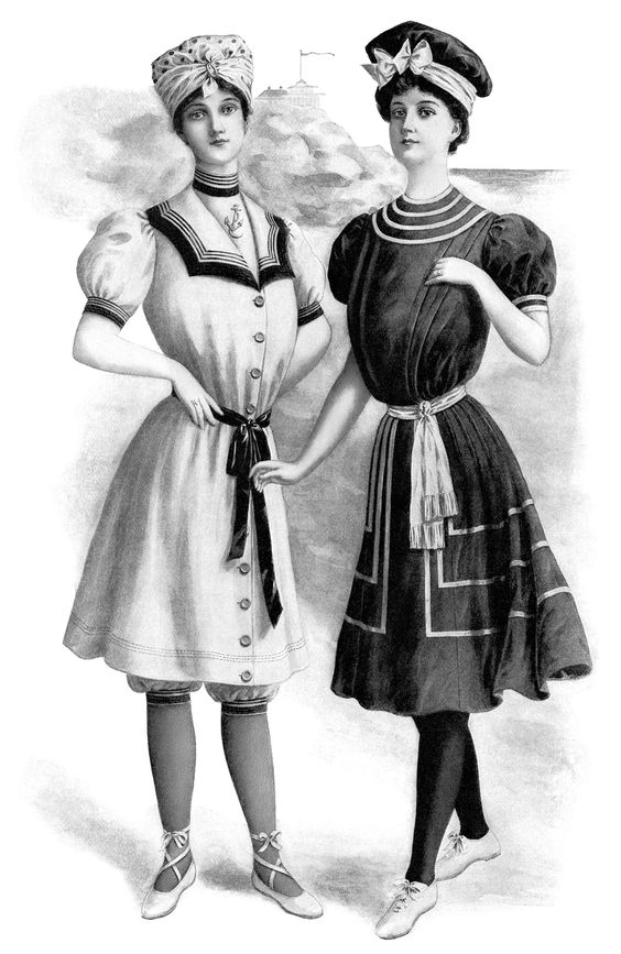 Victorian fashion illustration vintage ladies clip art