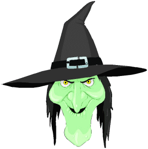Wicked witch clipart kid