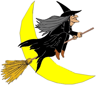Witch clip art silhouette free clipart images