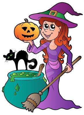 Witches clip art clipart image 2