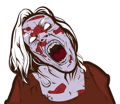 Zombie clip art vector graphics