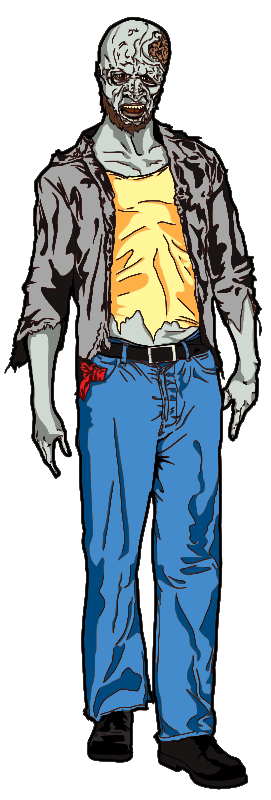 Zombie free to use clip art 3