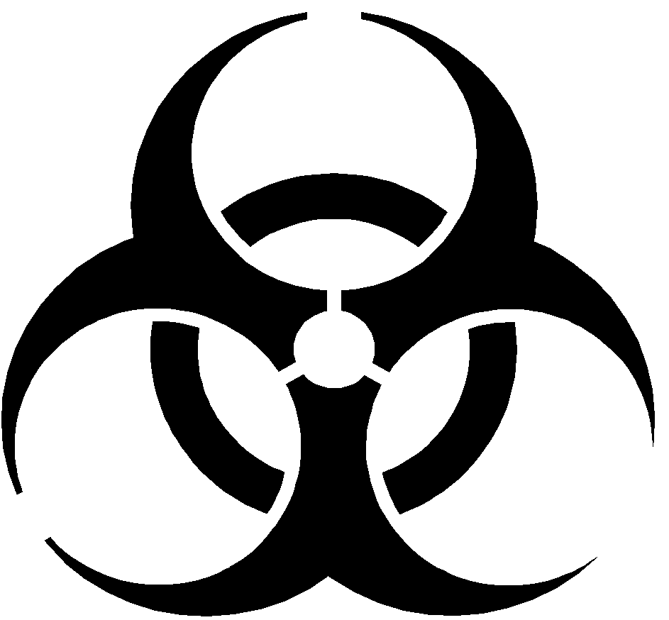 Zombie pumpkins view topic biohazard symbol clipart