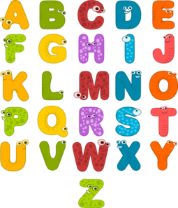Alphabet letters clip art at vector clip art