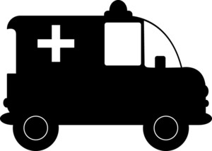 Ambulance clipart image clip art silhouette of an