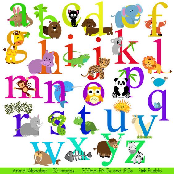 Baby blocks alphabet fonts and art clipart on