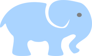 Baby elephant clipart outline free images 3