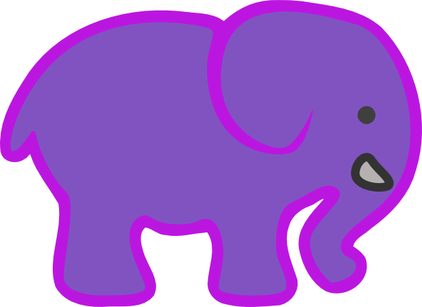 Baby elephant clipart outline free images 6