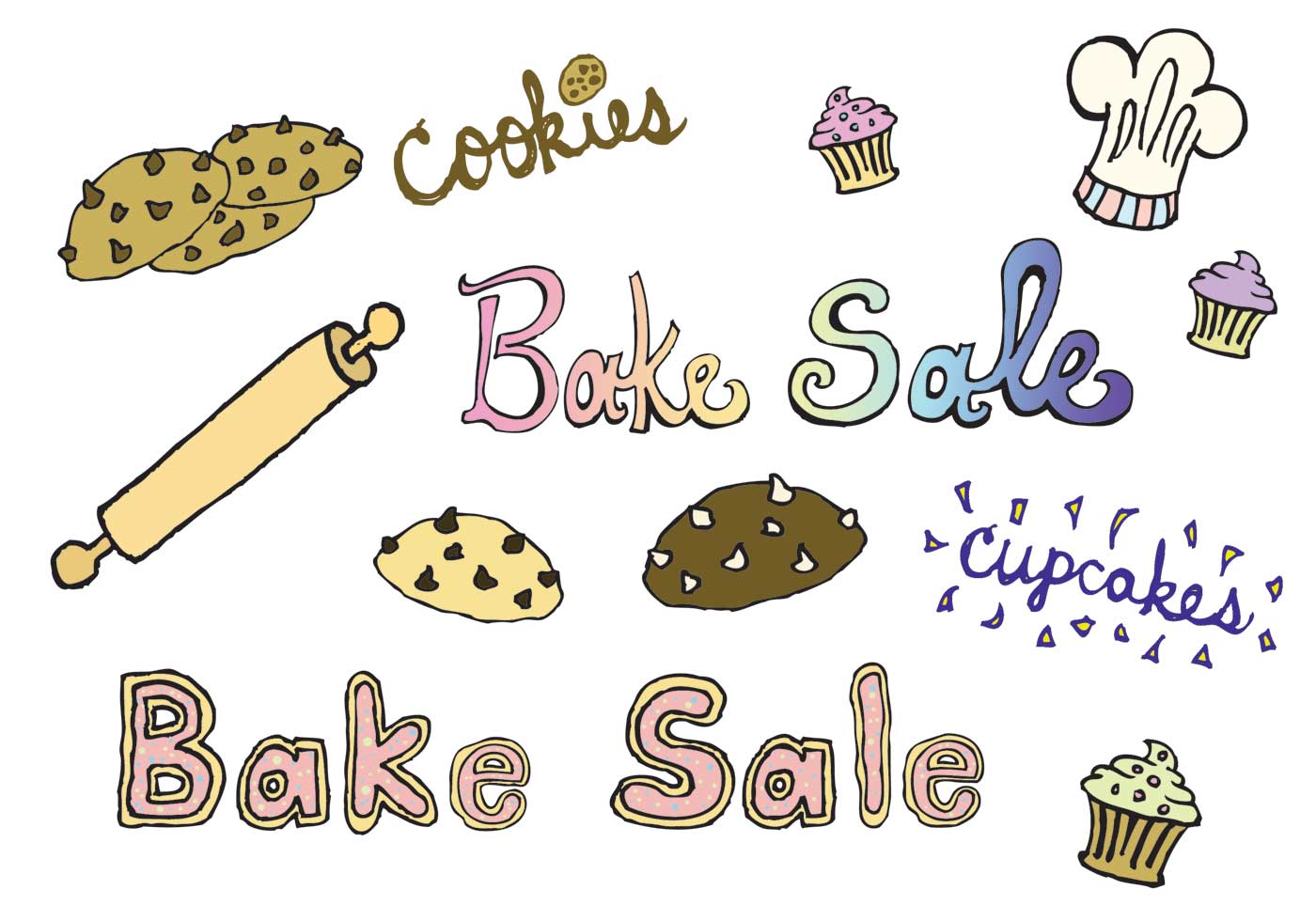 Bake Sale Fundraiser Clipart