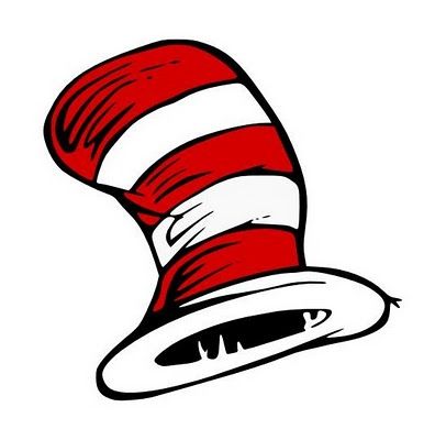Cat in the hat clipart kid 2