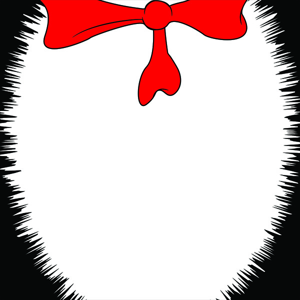 Cat in the hat dr seuss border clipart