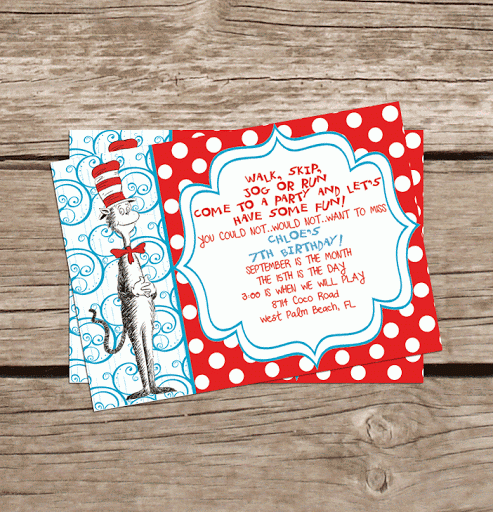 Cat in the hat party palm beach print shop clipart