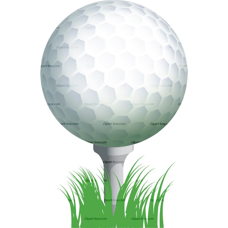 Clip art golf ball on tee clipart kid