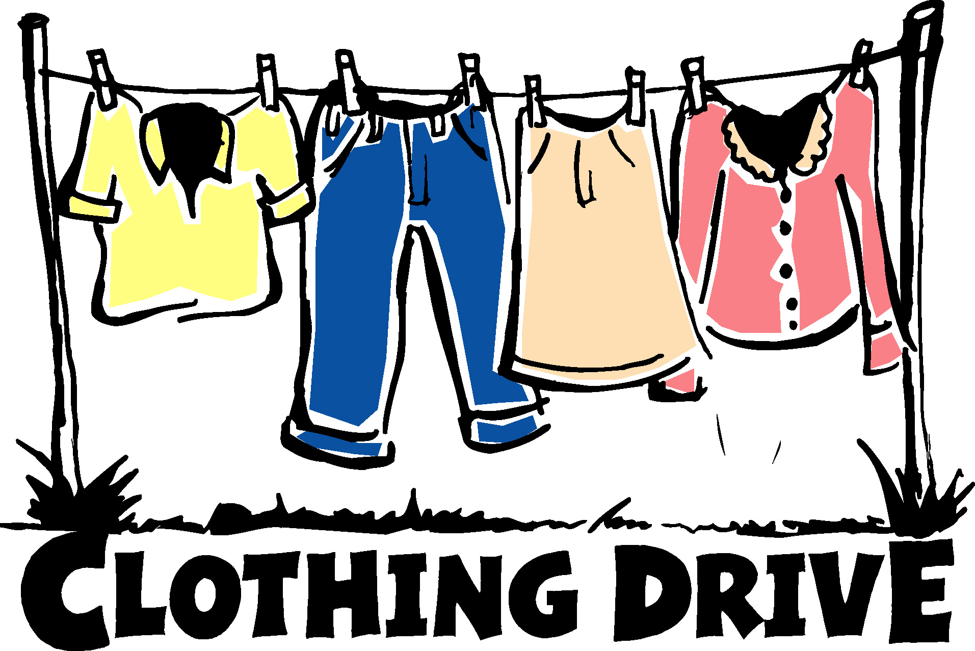 Clothing drive clipart