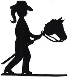 Cowgirl silhouette free clipart