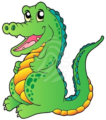 Crocodile clipart free images 3