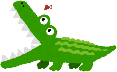 Crocodile clipart kid 2
