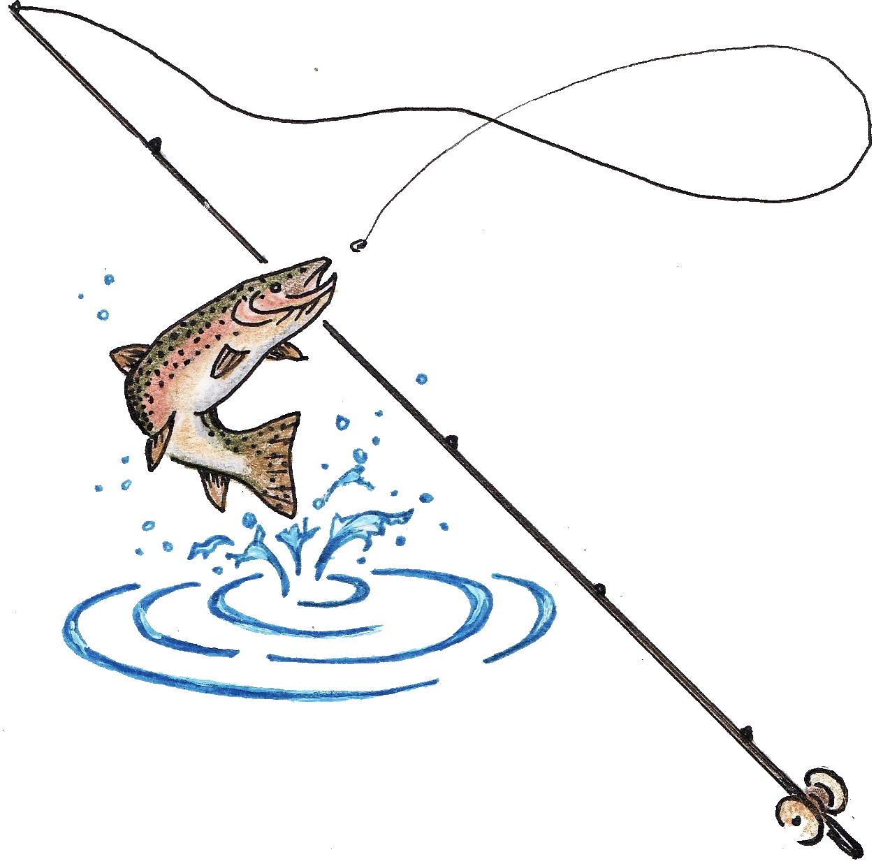 Fishing pole 0 images about fishing lures and rods on clipart