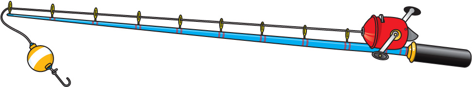 Fishing pole clipart free images