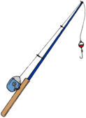 Fishing pole 0 images about fishing lures and rods on clipart - Clipartix