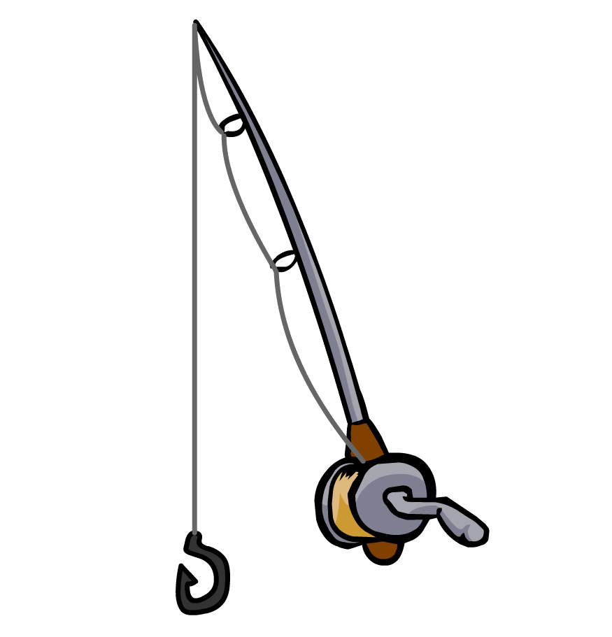 Fishing pole clipart kid 8