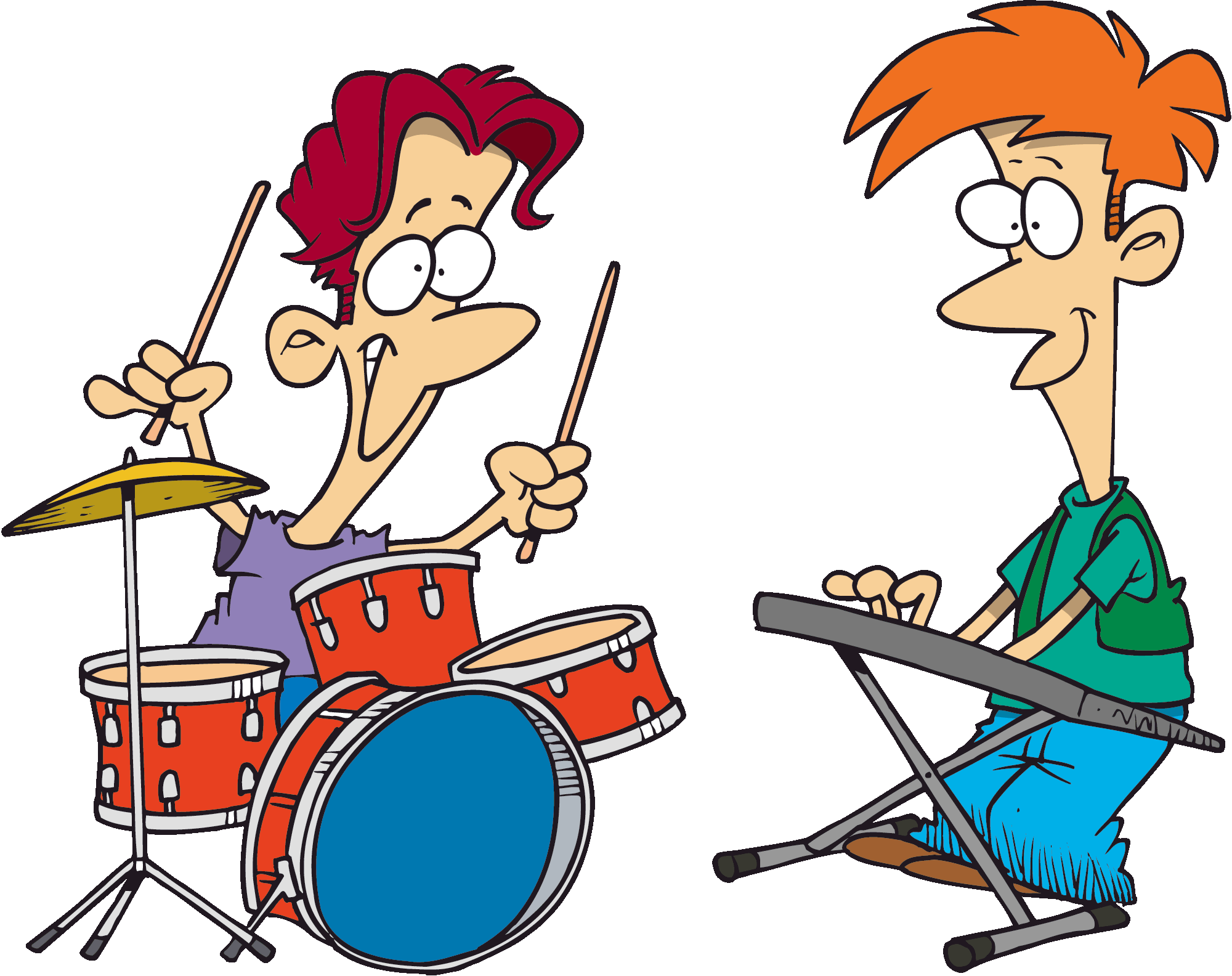 Free band music clipart kid