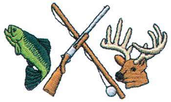 Hunting and fishing clipart