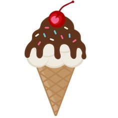 Ice cream cones cute clipart and on 2