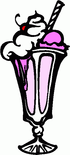 Ice cream sundae clip art black and white free