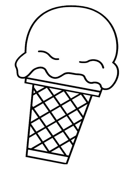Ice cream sundae clipart black and white clipart 3