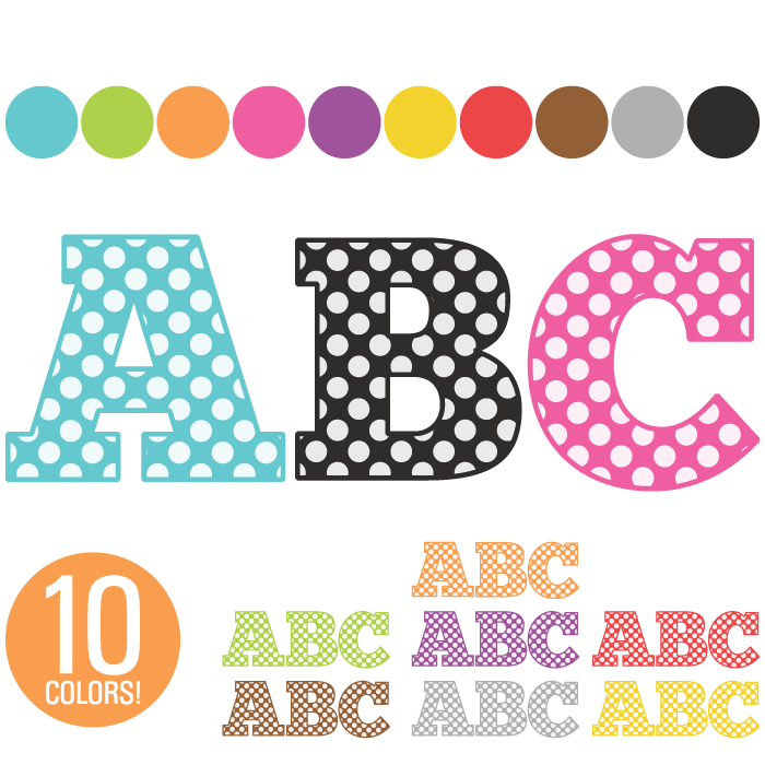 Individual alphabet letters clipart kid 2