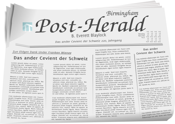 Newspaper free to use clipart