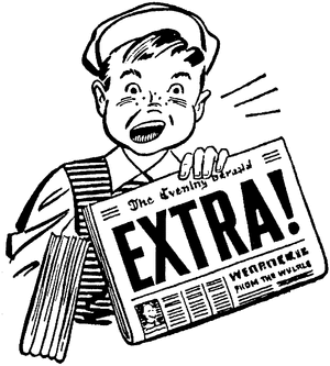 Newspaper news update clipart kid