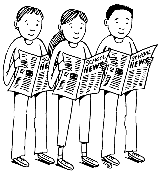 Newspaper School News Clipart Kid Clipartix